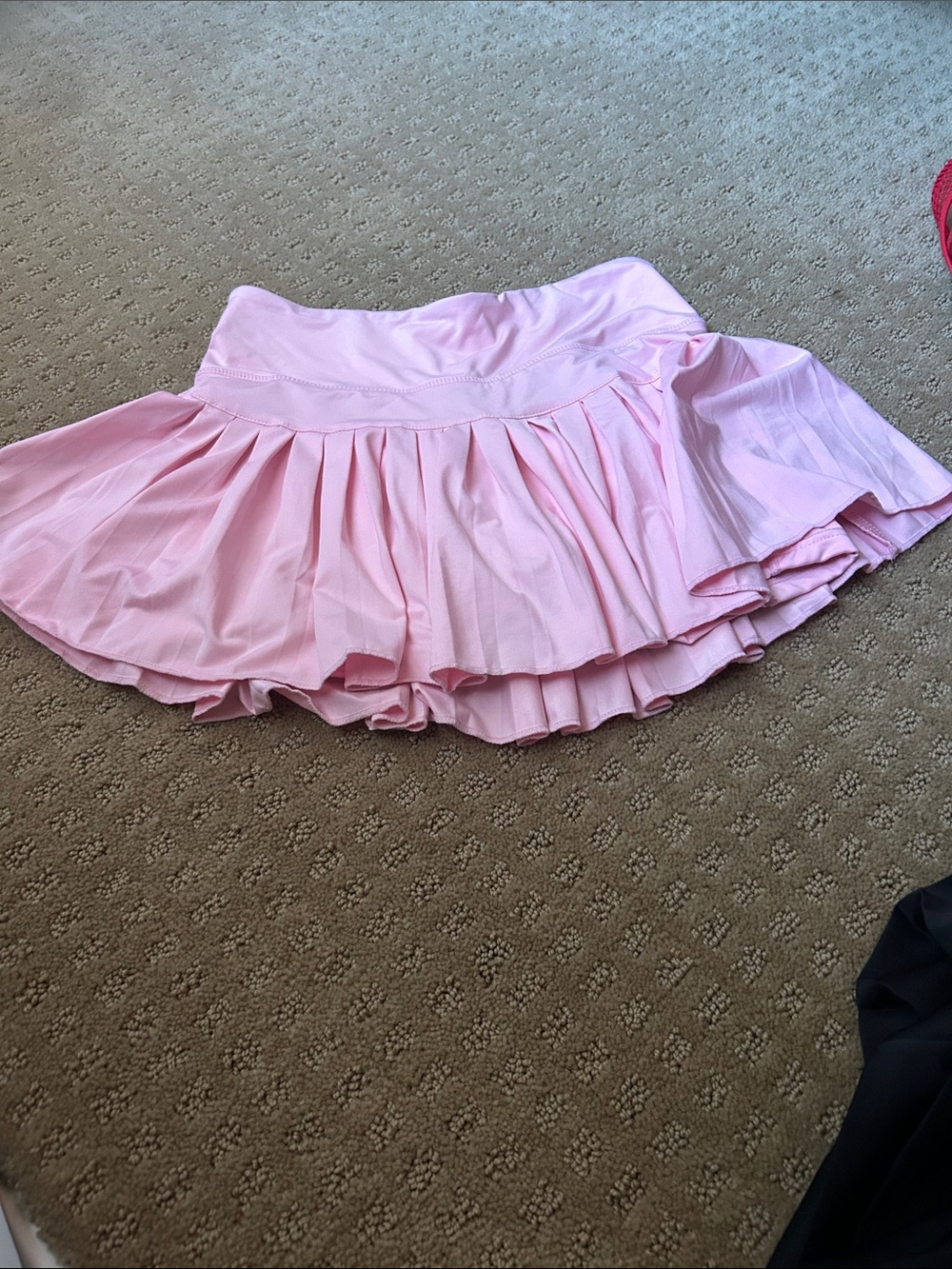 Goldhinge Women's Pink Pleated Mini Skirt size small